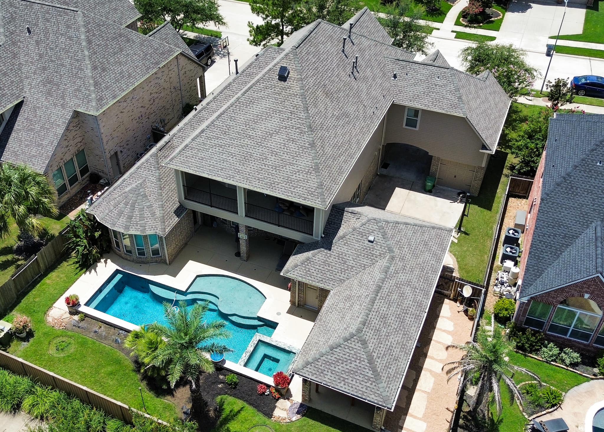 back of a house with an impact resistant roof back of a house with an impact resistant roof