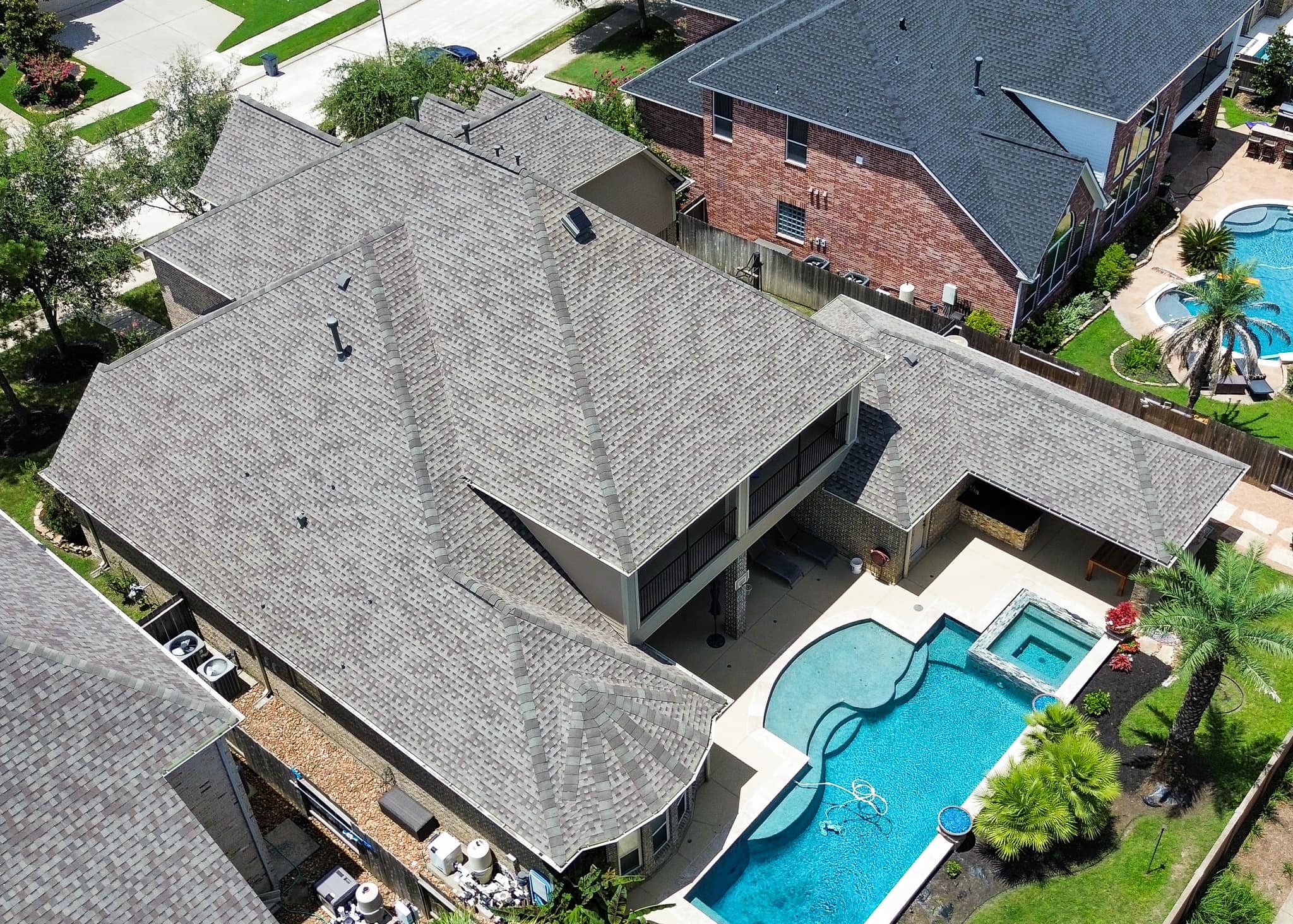 back of a house with an impact resistant roof back of a house with an impact resistant roof